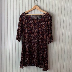 F21 Floral Print Shift Dress